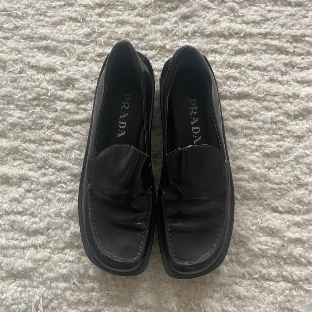 Vintage Prada Platform loafers